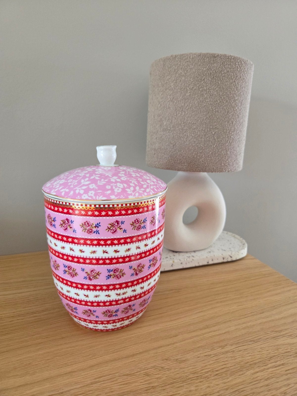 Pip Studio Voorraadpot Roze/Floral - Luchtdicht, Ophalen of Verzenden, Zo goed als nieuw, Voorraadpot, Roze