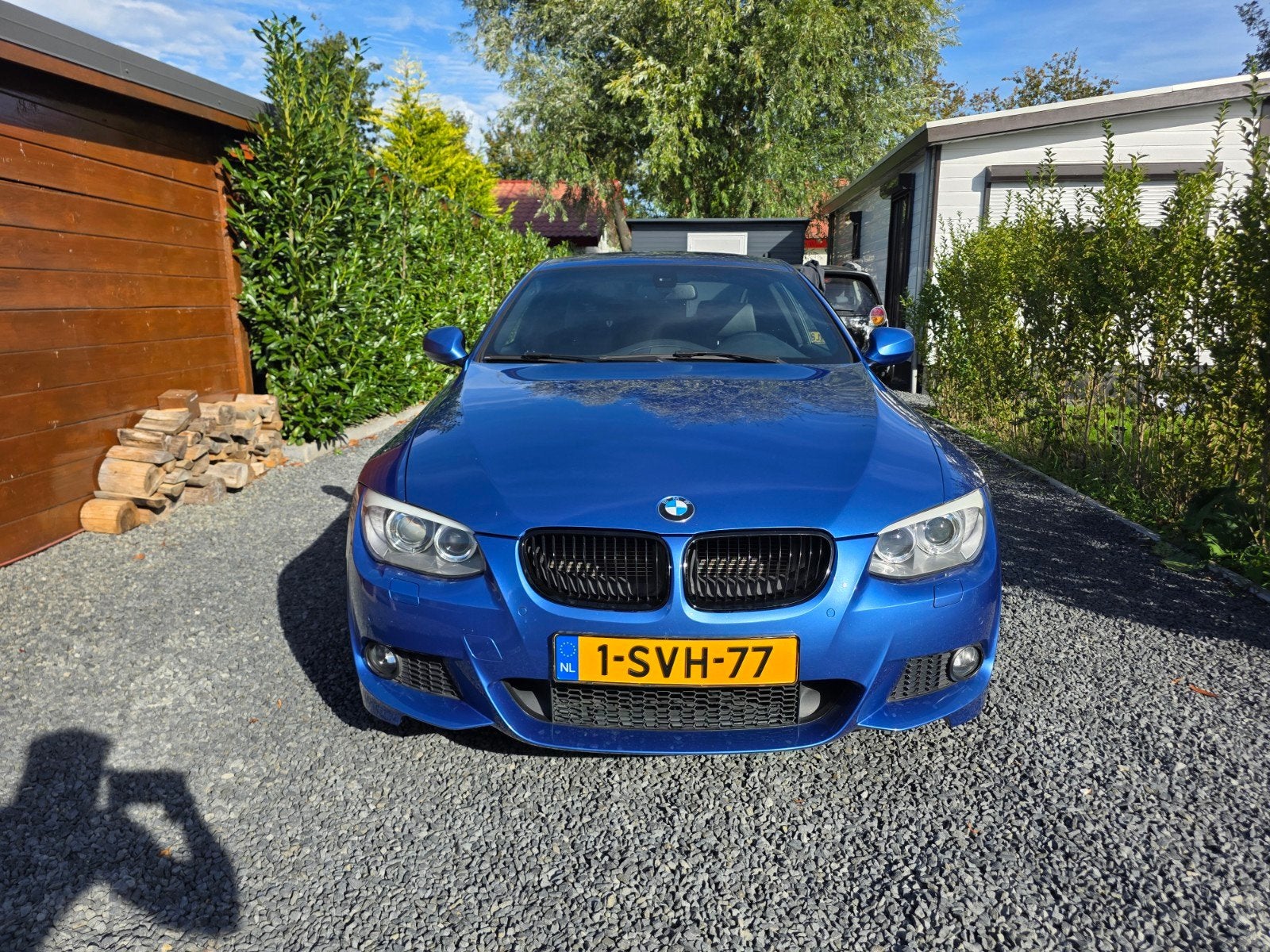BMW 325i E92 M-Sport | 2013 | 124.500 km | Estorilblauw, Automaat, 745 kg, Achterwielaandrijving, Zwart