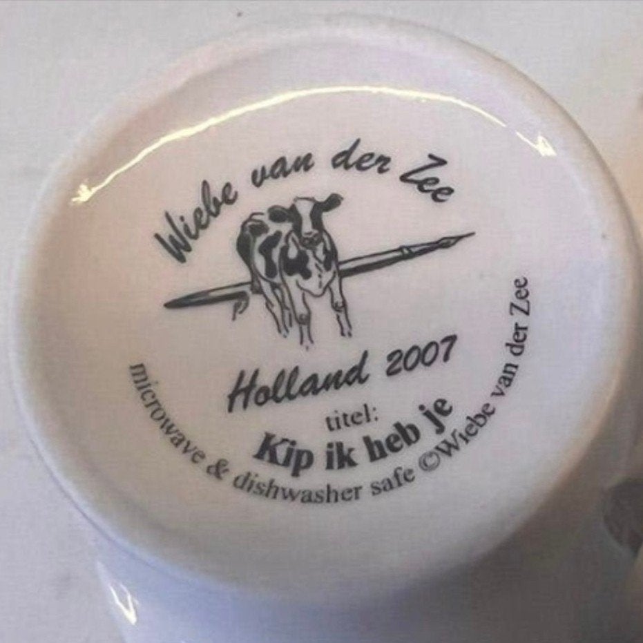 Gezocht: Minimokken  Wiebe van der Zee  "Holland 2007", Ophalen of Verzenden, Porselein, Overige stijlen, Kop(pen) en/of Schotel(s)