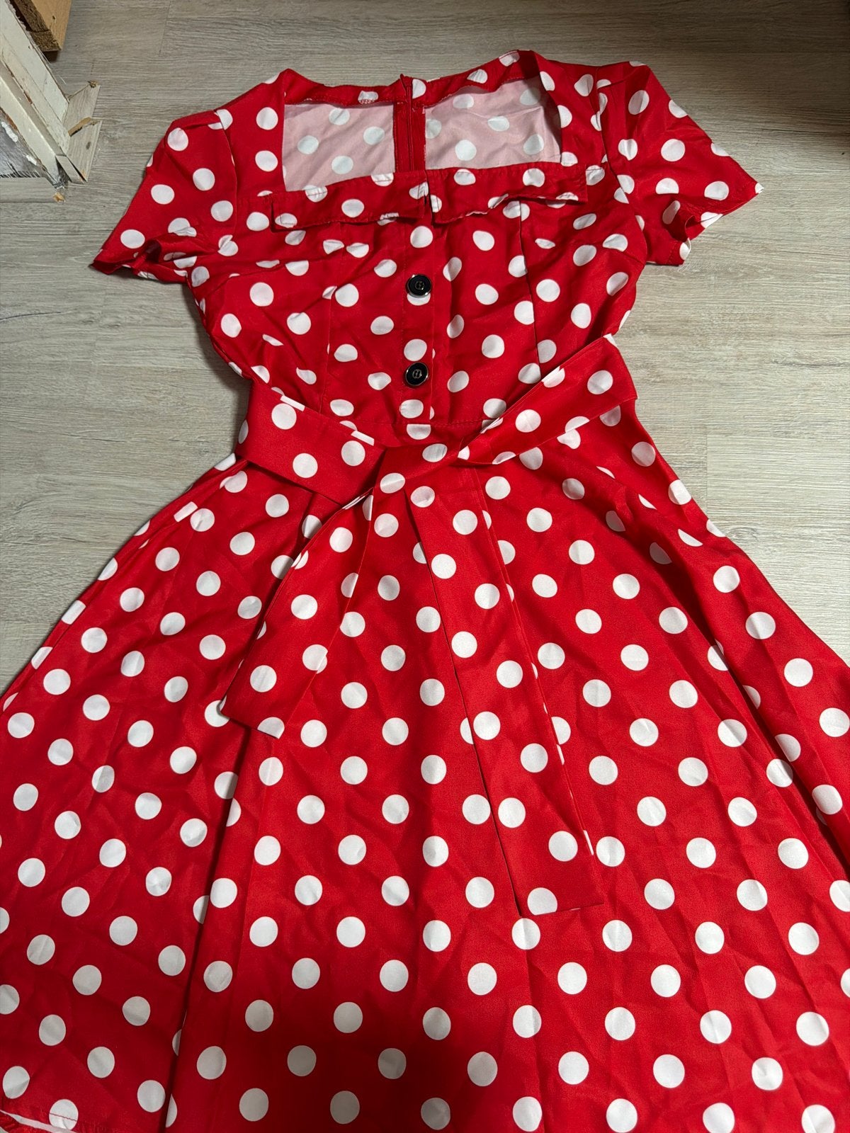 Nieuw Polkadot Jaren '50 Jurkje Maat S, Kleding | Dames, Jurken, Ophalen of Verzenden, Nieuw, Maat 36 (S), Rood