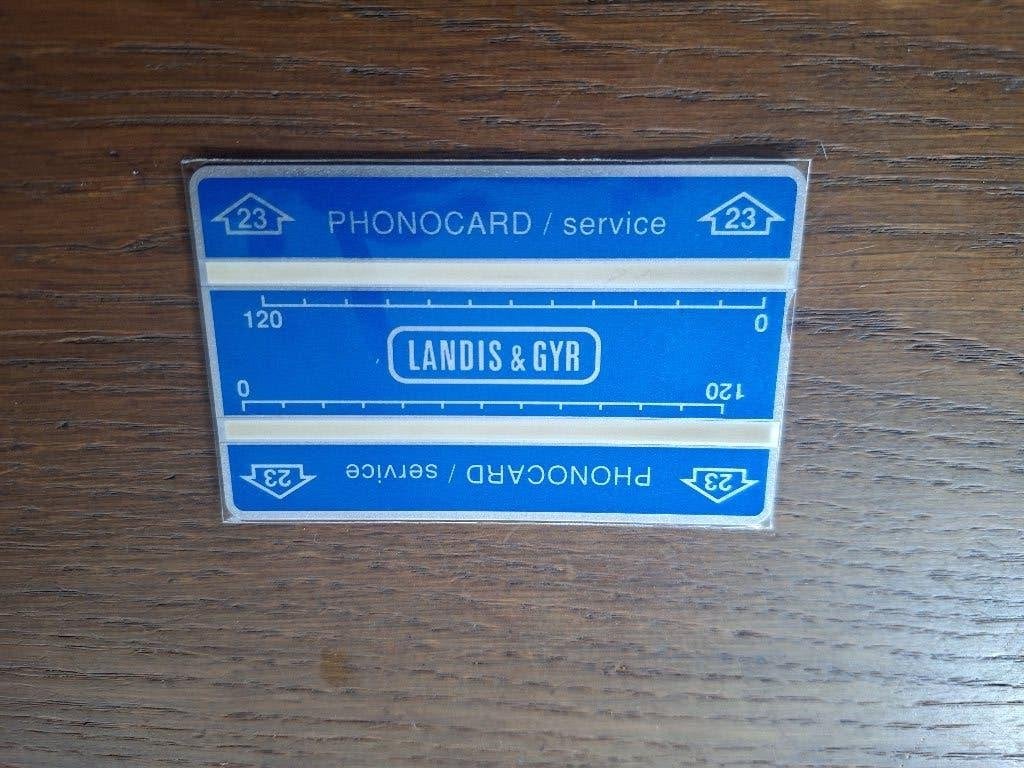 service telefoonkaart type '23' serie 101K, Verzenden