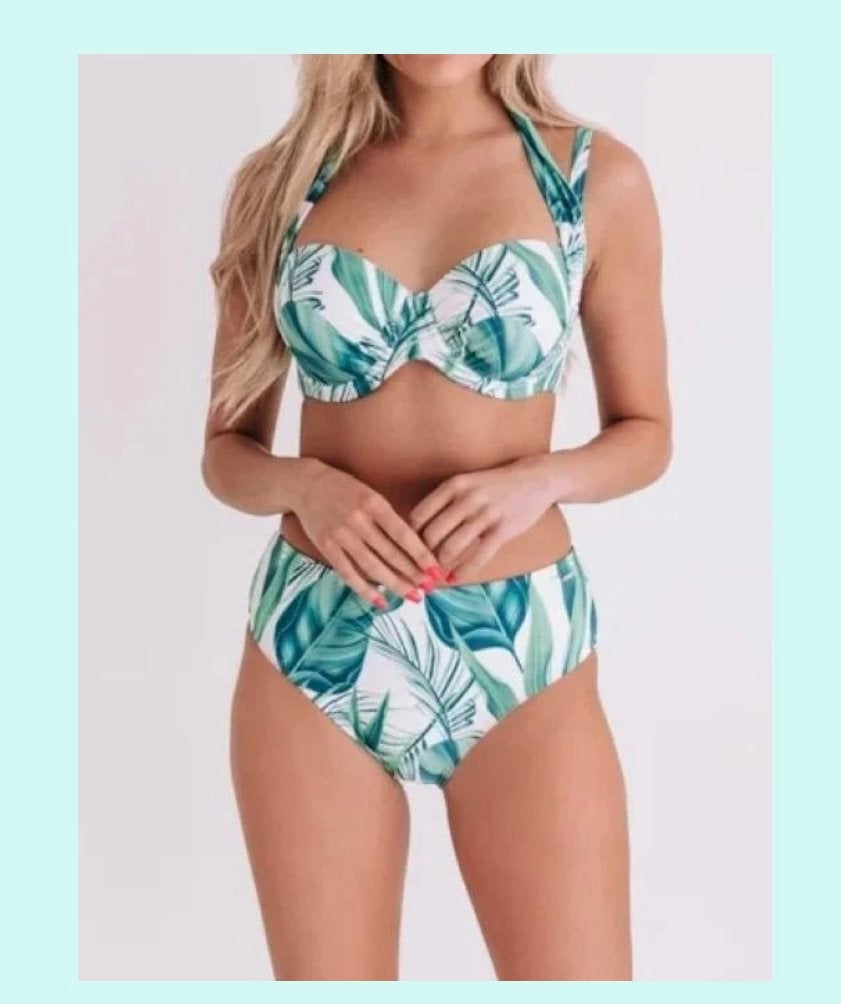 Bomain bikini maat 40 en 42 E, Ophalen of Verzenden, Zo goed als nieuw, Groen, Bikini