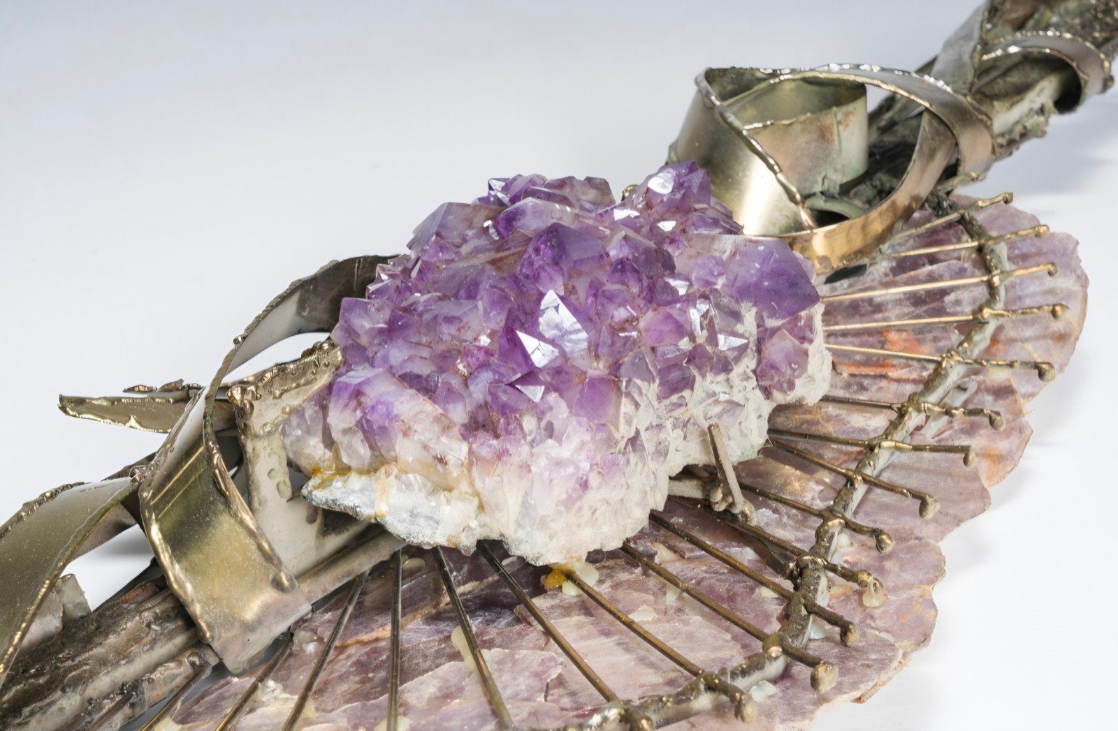 Hollywood Amethist Geode Marc d'Haenens, Verzamelen, Mineralen en Fossielen, Ophalen of Verzenden, Mineraal