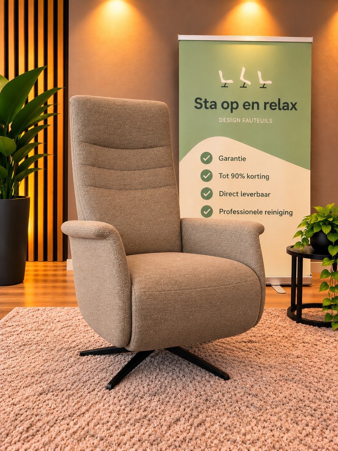 elektrische relax fauteuil De Toekomst Twice ZGAN Op accu🔋