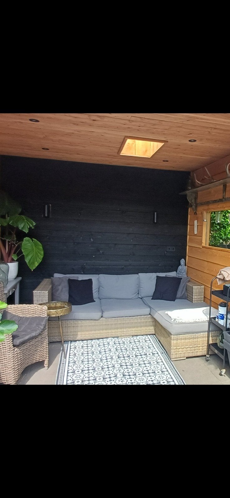 Loungebank, Tuin en Terras, Tuinsets en Loungesets, Ophalen, Kunststof, Gebruikt, Bank