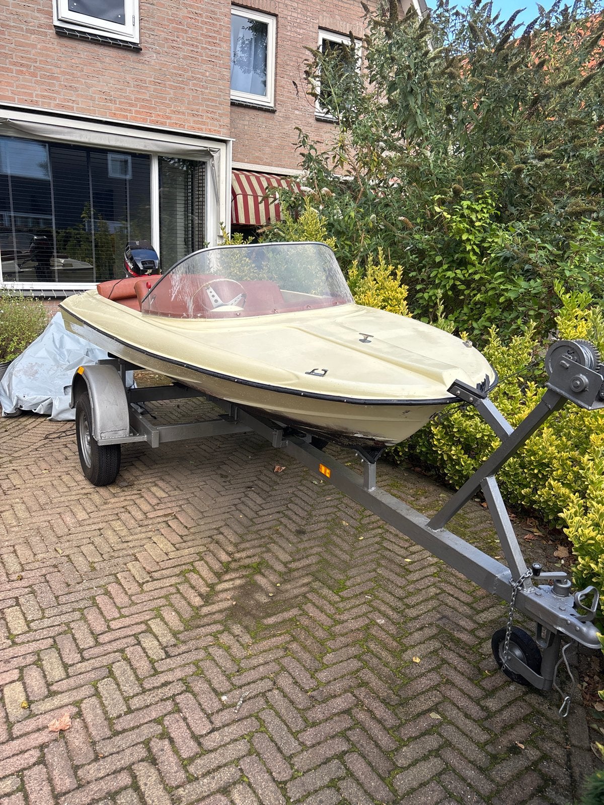Klassieke speedboot met trailer en Mercury buitenboordmotor, Watersport en Boten, Overige merken, Gebruikt, Tot 1.00 meter, Ophalen of Verzenden