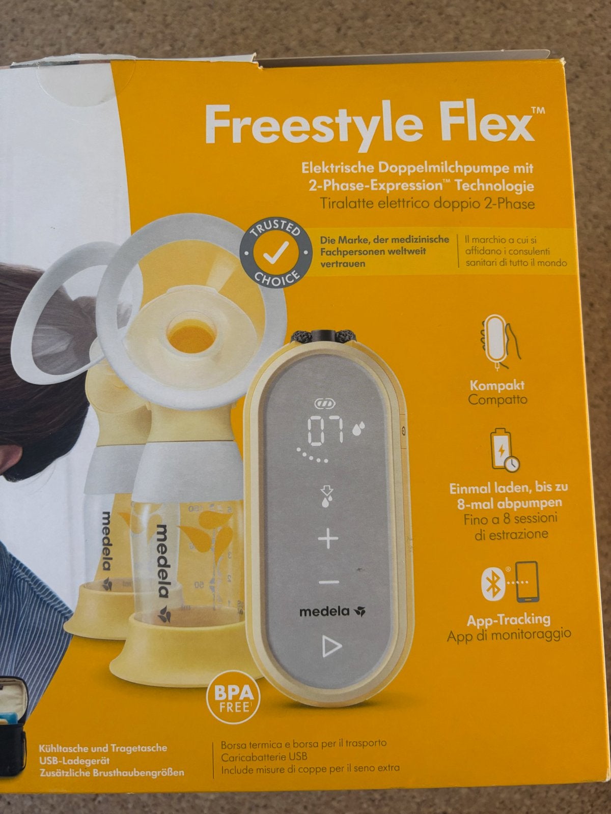 Medela Freestyle Flex Dubbele Elektrische Borstkolf, Ophalen, Zo goed als nieuw