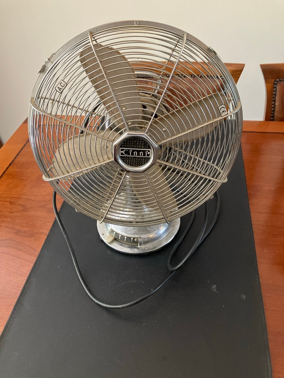 Antieke Cinni ventilator - Vintage tafelventilator, Ophalen of Verzenden