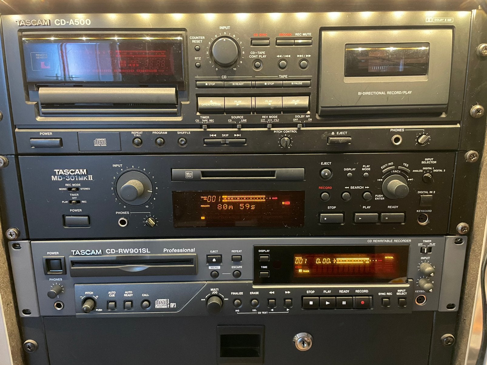 Tascam MD-301MKII minidisc recorder, Ophalen of Verzenden, Minidisc-recorder