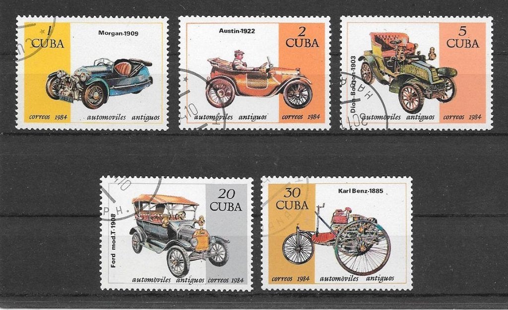 Cuba 1984  Auto's, Verzenden, Gestempeld, Midden-Amerika