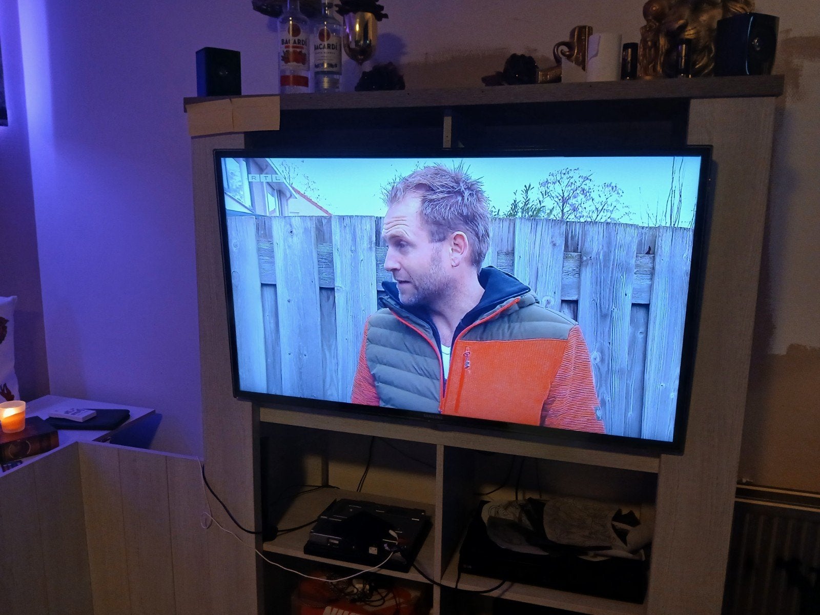 Samsung 48 inch smart tv, LED, Ophalen of Verzenden, Zo goed als nieuw, Samsung