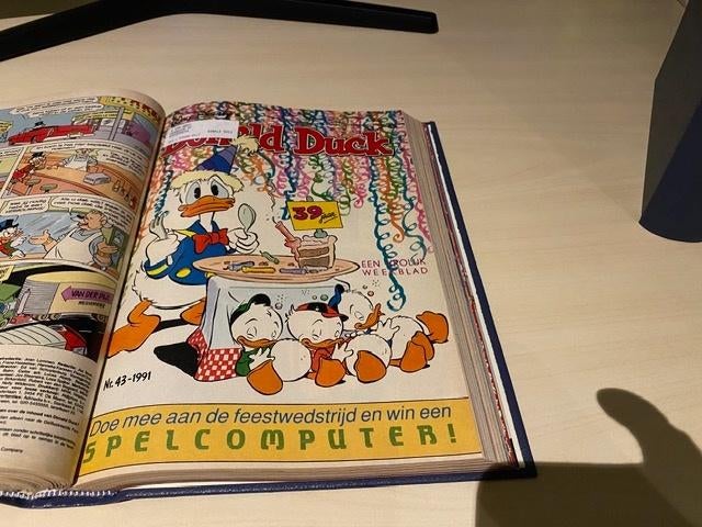 Donald Duck, 2 jrg., 1989 en 1990. Gebonden per half jaar., Complete serie of reeks, Walt disney, Ophalen, Gelezen