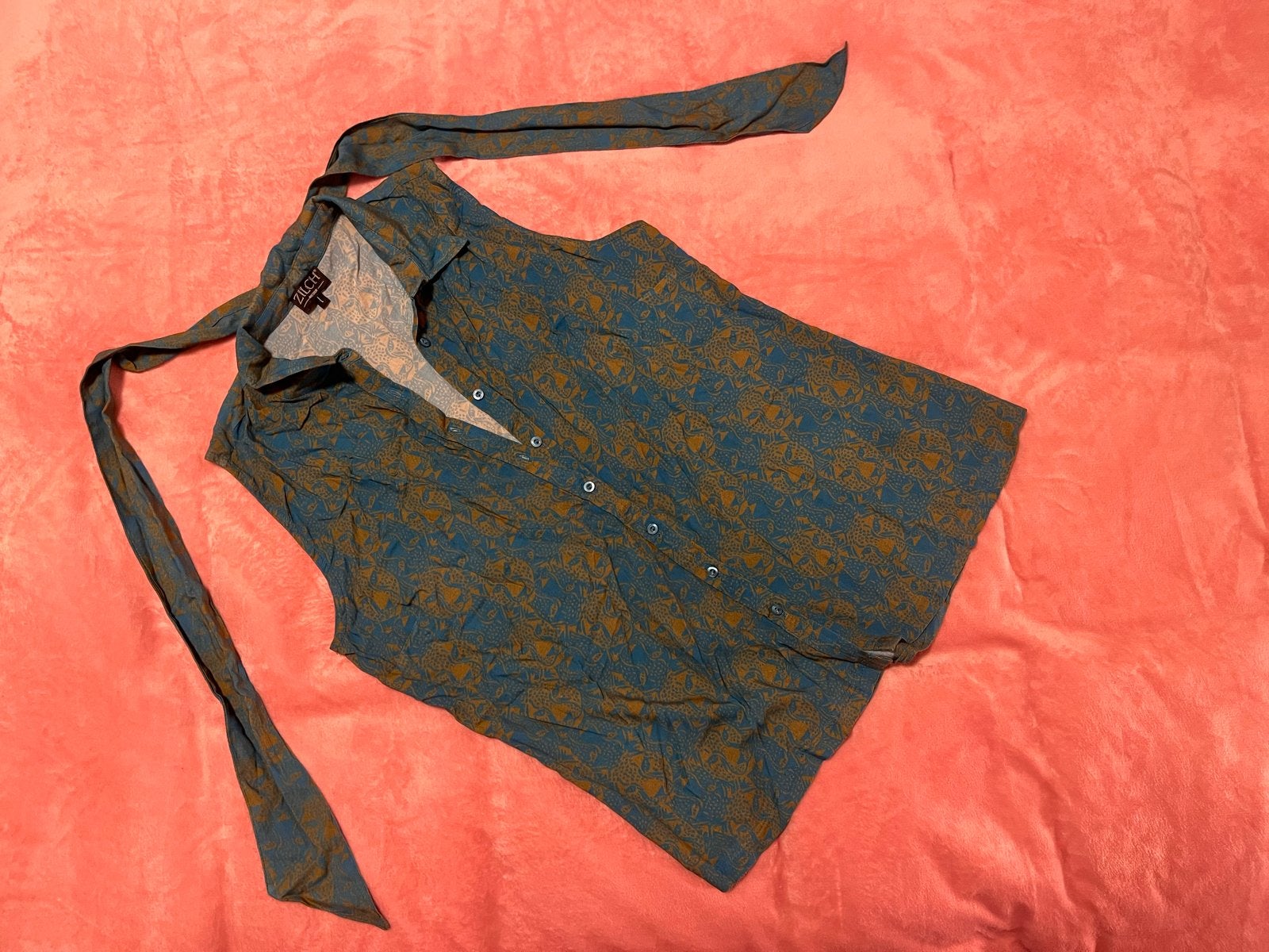 ZILCH Amsterdam set: top en broek met print, Blauw, Maat 42/44 (L), Ophalen of Verzenden, Lang