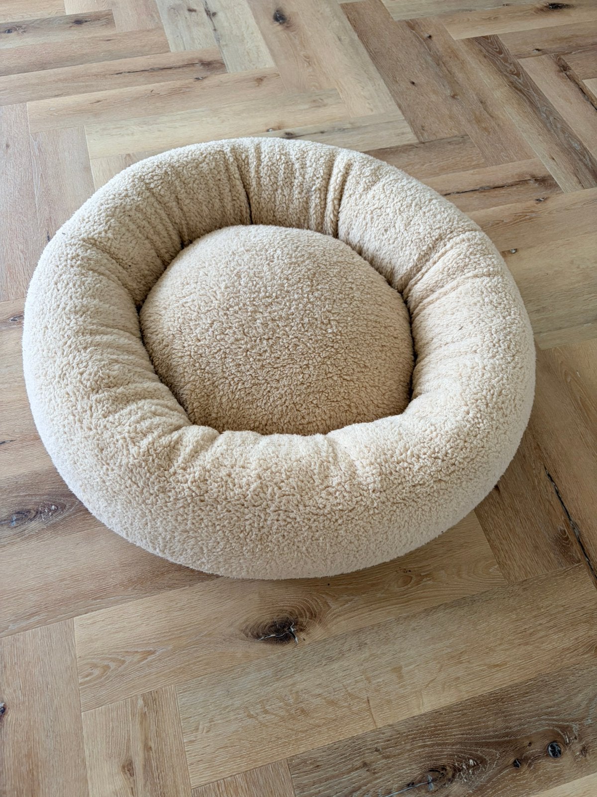 Orthopedische hondenmand, Beeztees jaxx, beige, 70x70cm, Ophalen, Nieuw, Pluche