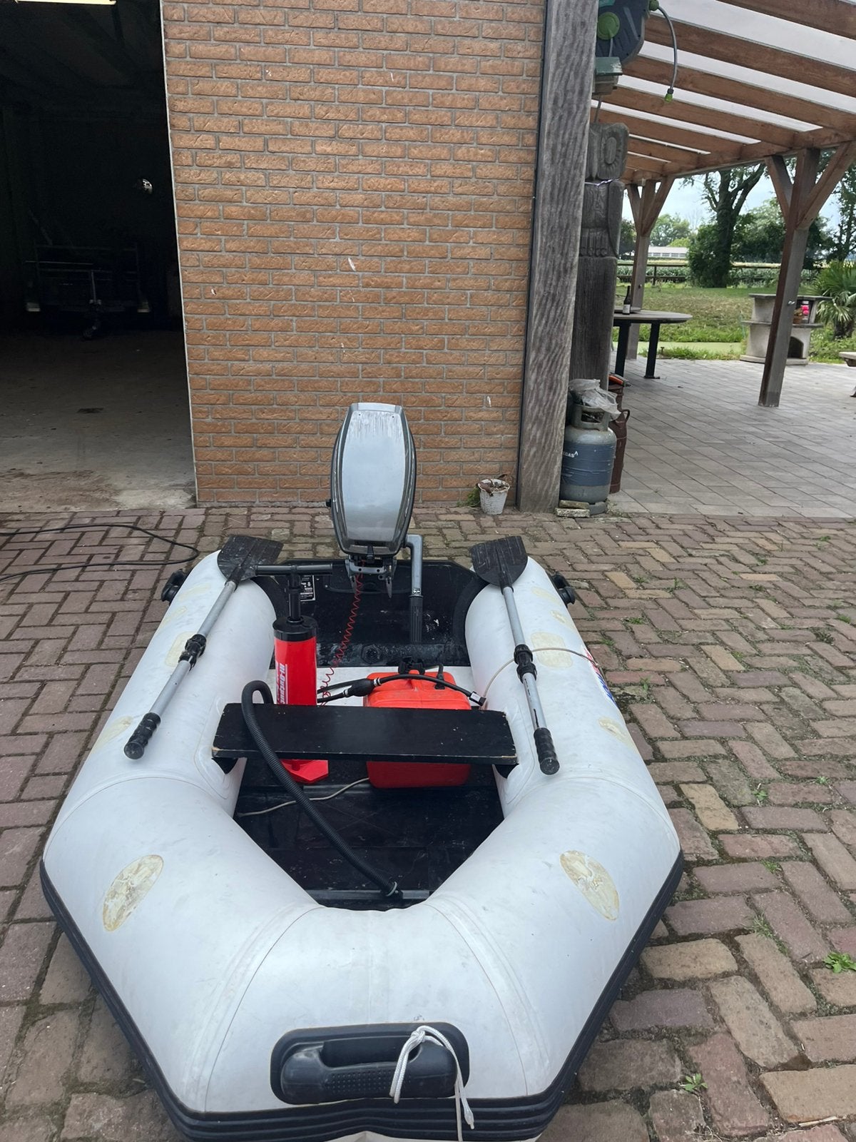 5pk mariner motor met rubber boot, Ophalen, Zo goed als nieuw, Pomp
