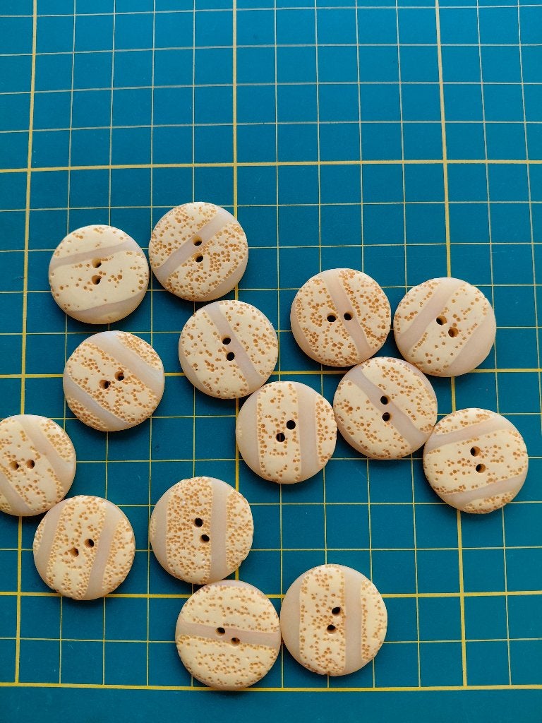 14 leuke gele knopen 23mm, Ophalen of Verzenden, Nieuw, Knoop of Knopen