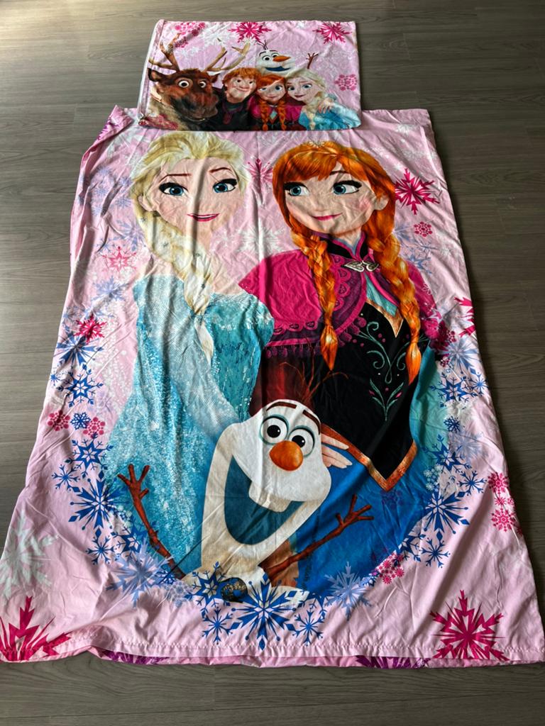 Frozen dekbed, Gebruikt, Meisje, Wit, Ophalen of Verzenden