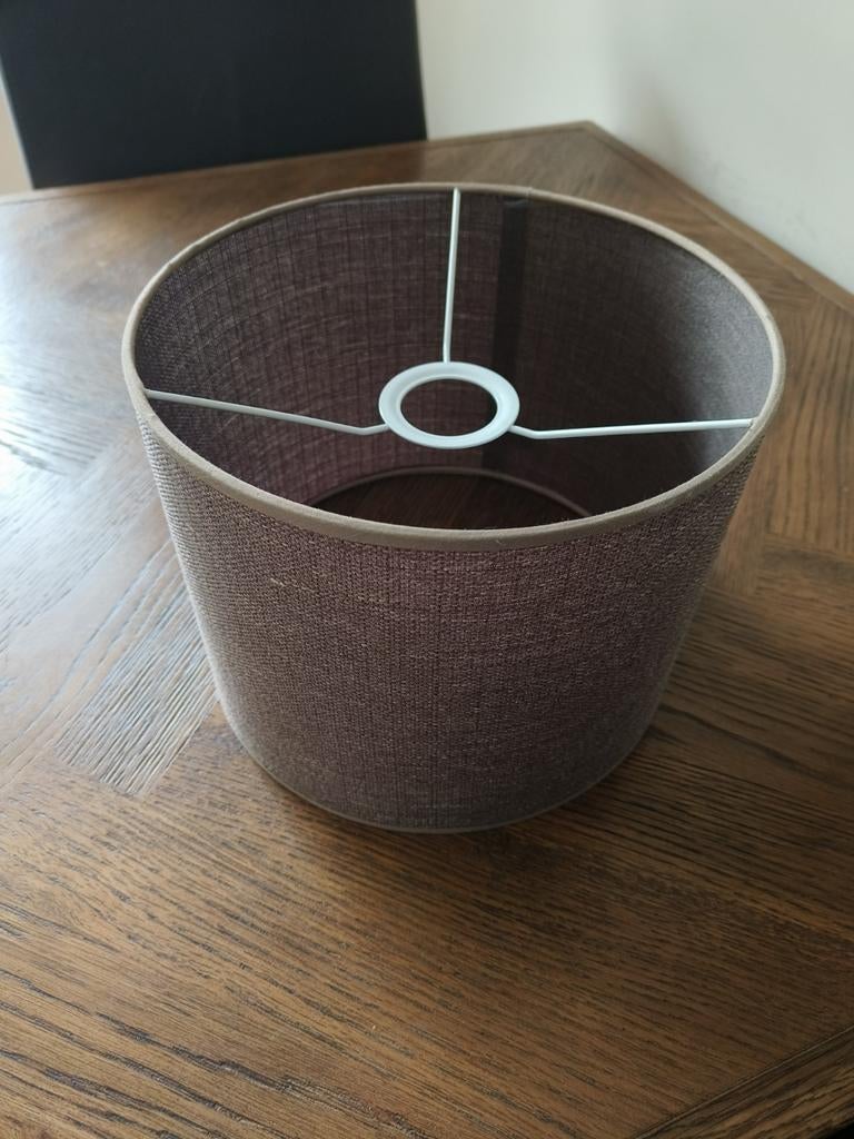 Nieuwe linnen lampenkap donkerbruin - Karwei, Bruin, Rond, Nieuw, Ophalen of Verzenden