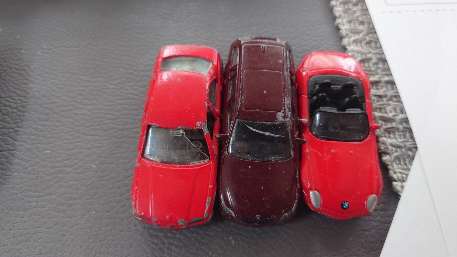 3x Majorette BMW van o.a. Majorette, Ophalen of Verzenden, Gebruikt