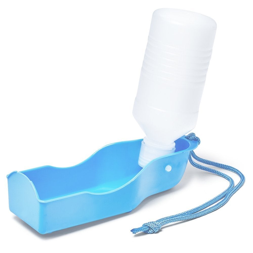 Honden en katten drinkbak to go met flesvuller 250ml nieuw, Verzenden, Zo goed als nieuw