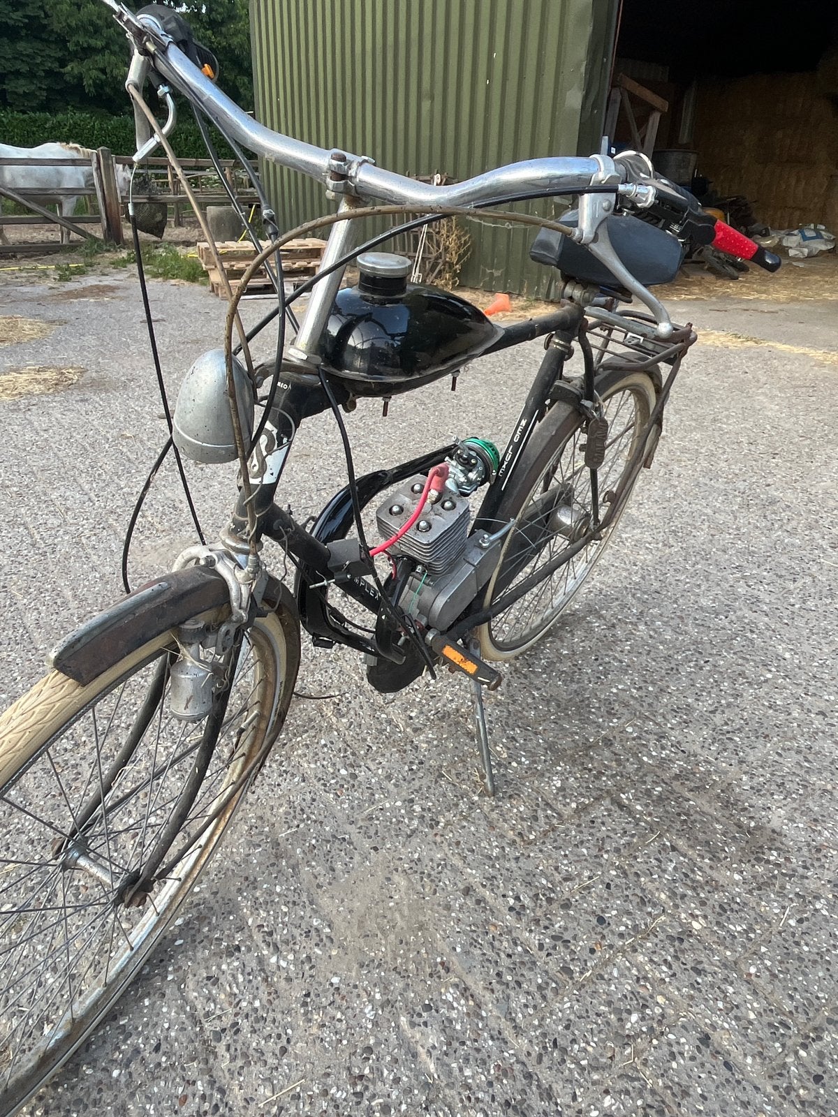 Zelfbouw gemotoriseerde fiets - Uniek project, Tweetakt, Gebruikt, Ophalen, Overige merken
