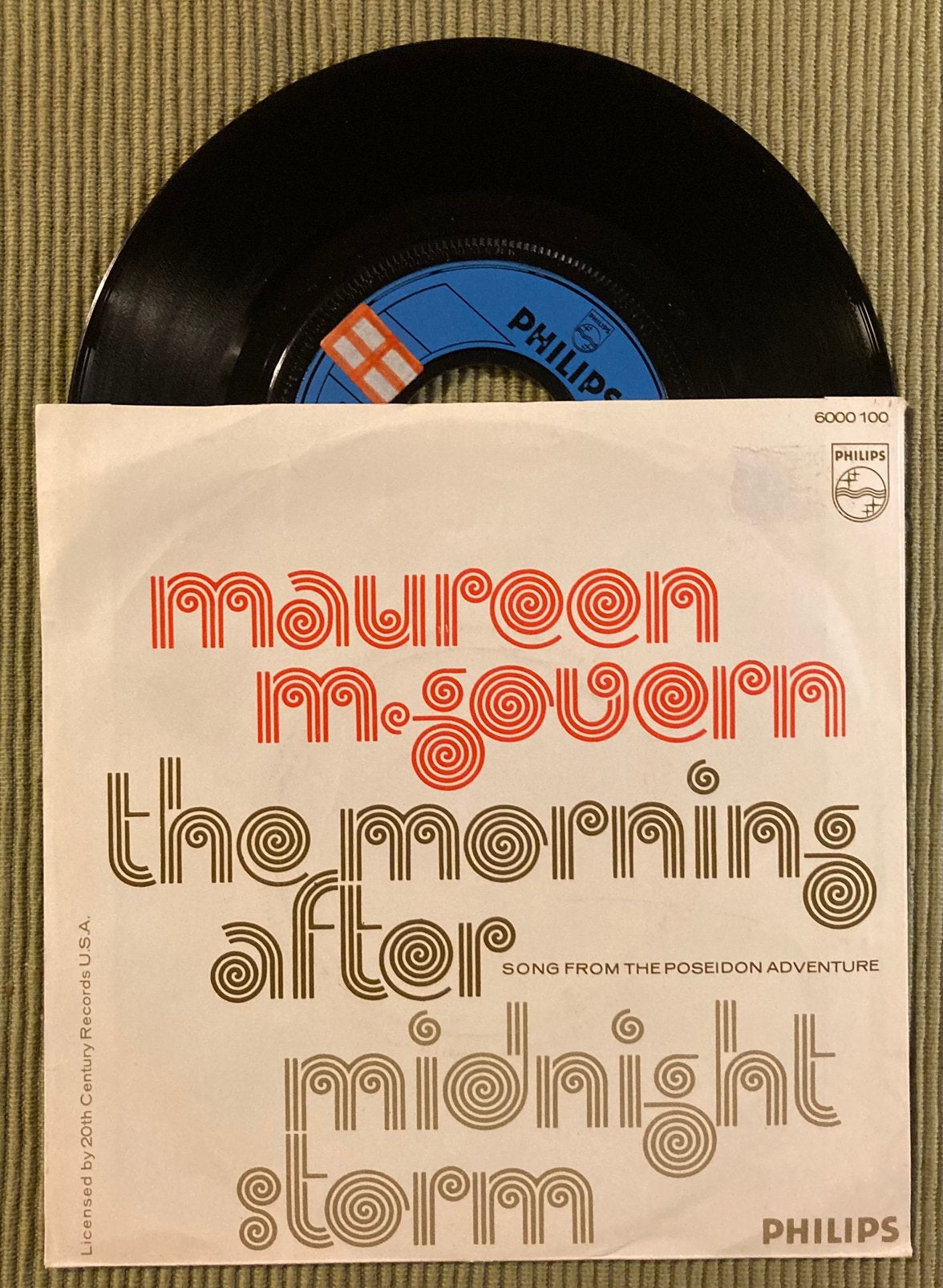 Vinyl single Maureen McGovern - the Morning After, Gebruikt, 7 inch, Ophalen of Verzenden, Pop