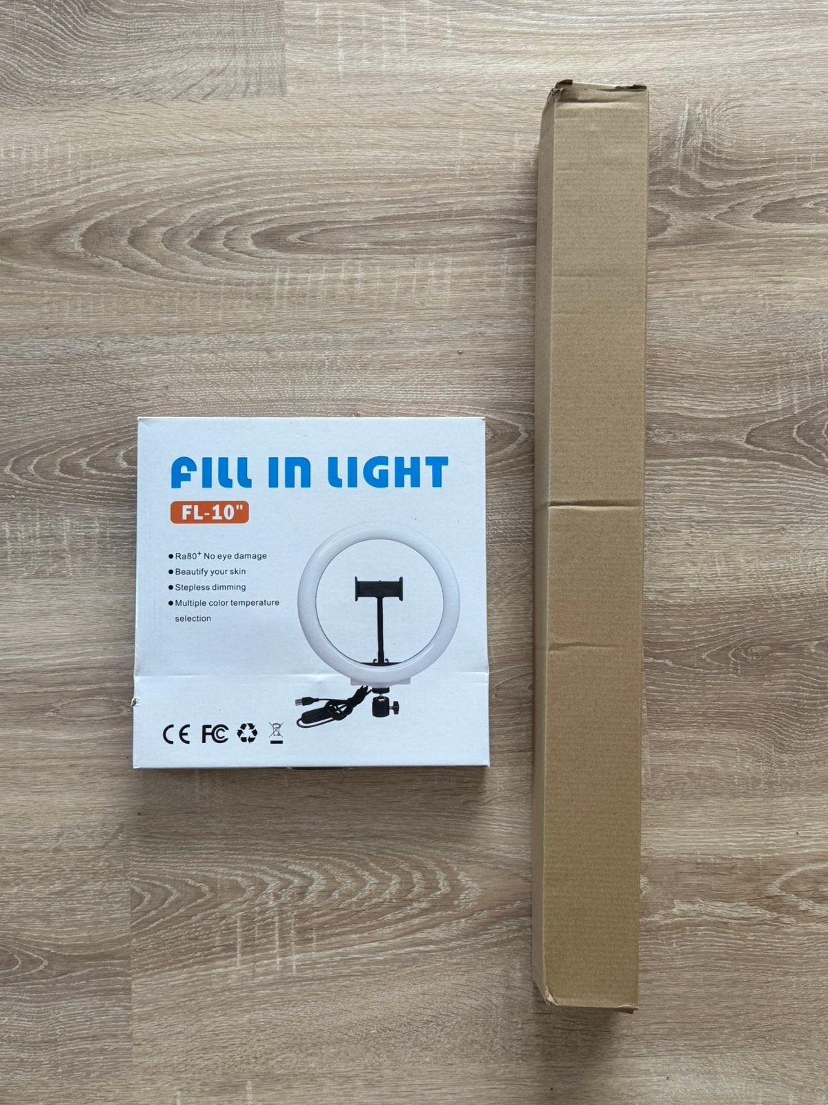 19 x led ringlamp met statief NIEUW in doos., Ophalen, Zo goed als nieuw, E27 (groot), Led-lamp