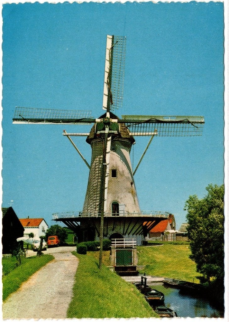 Haastrecht  Ronde stenen vijzelwatermolen, Ophalen of Verzenden, Ongelopen, Zuid-Holland