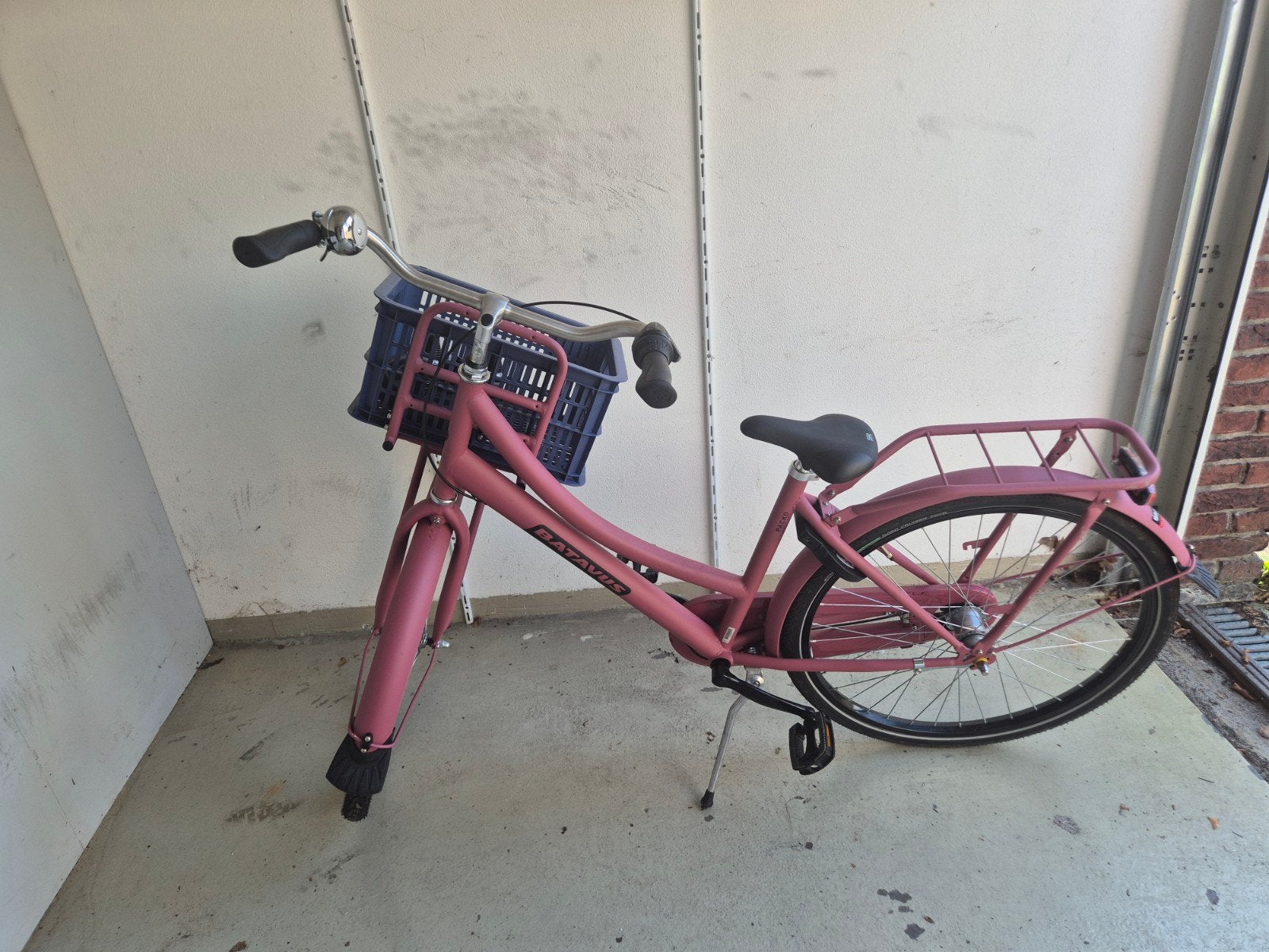 Batavus meisjessfiets roze met versnellingen en mand, Fietsen en Brommers, Ophalen, Gebruikt, Versnellingen, Batavus