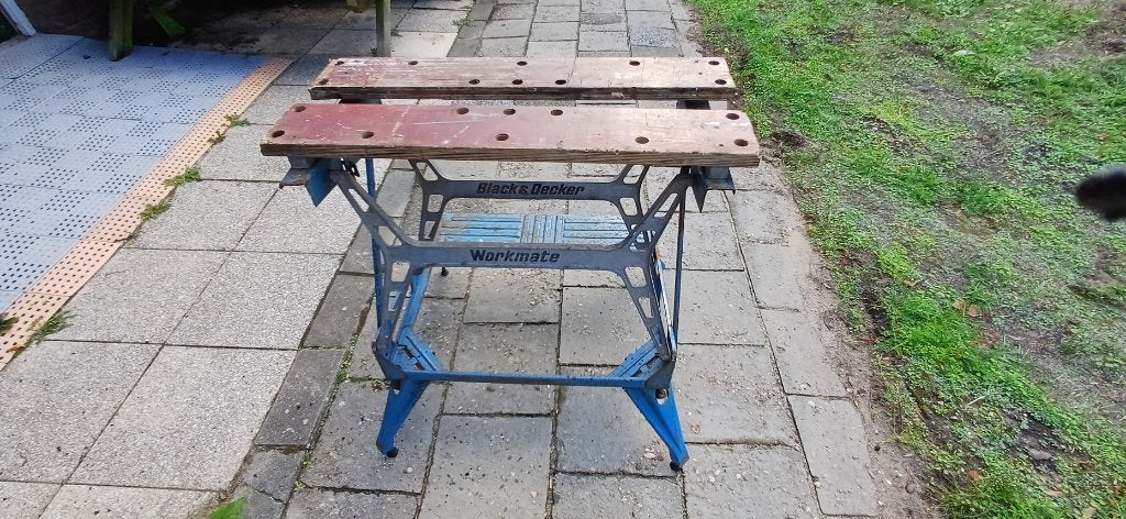 Workmate met aluminium onderstel, Ophalen of Verzenden, Gebruikt, Minder dan 70 cm, Bankschroef