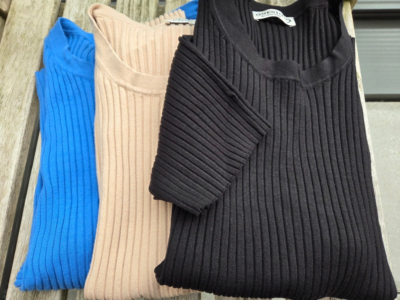 3 Truitjes tops Onesto maat 44 XXL, Onesto, Zwart, Maat 46/48 (XL) of groter, Nieuw
