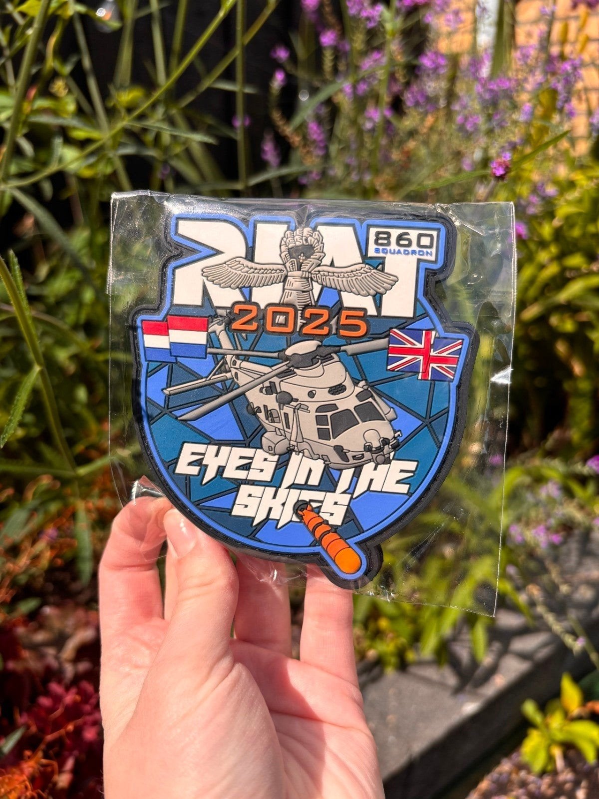 860 RIAT patch, Verzamelen, Ophalen of Verzenden, Luchtmacht, Nederland, Embleem of Badge