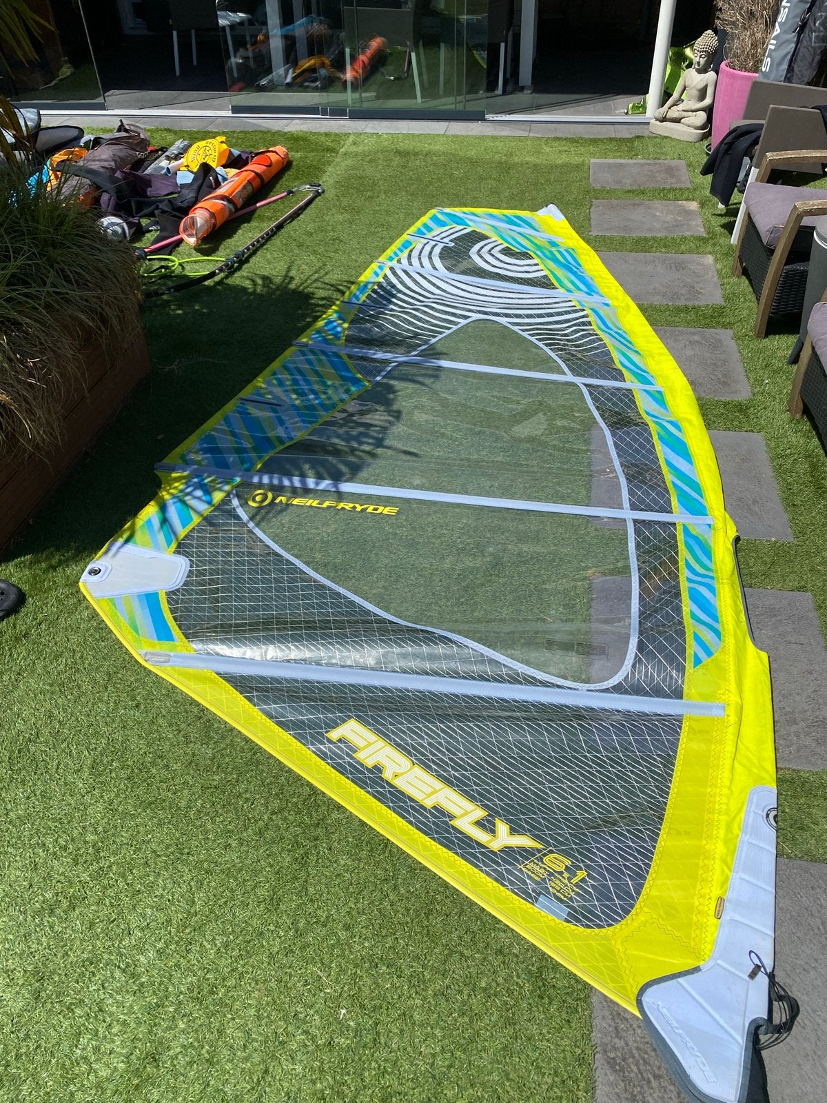 Windsurf zeilen, masten en giek - Neilpryde, Simmer, Flight, Ophalen, Gebruikt, Met giek, 3.5 tot 5 m²