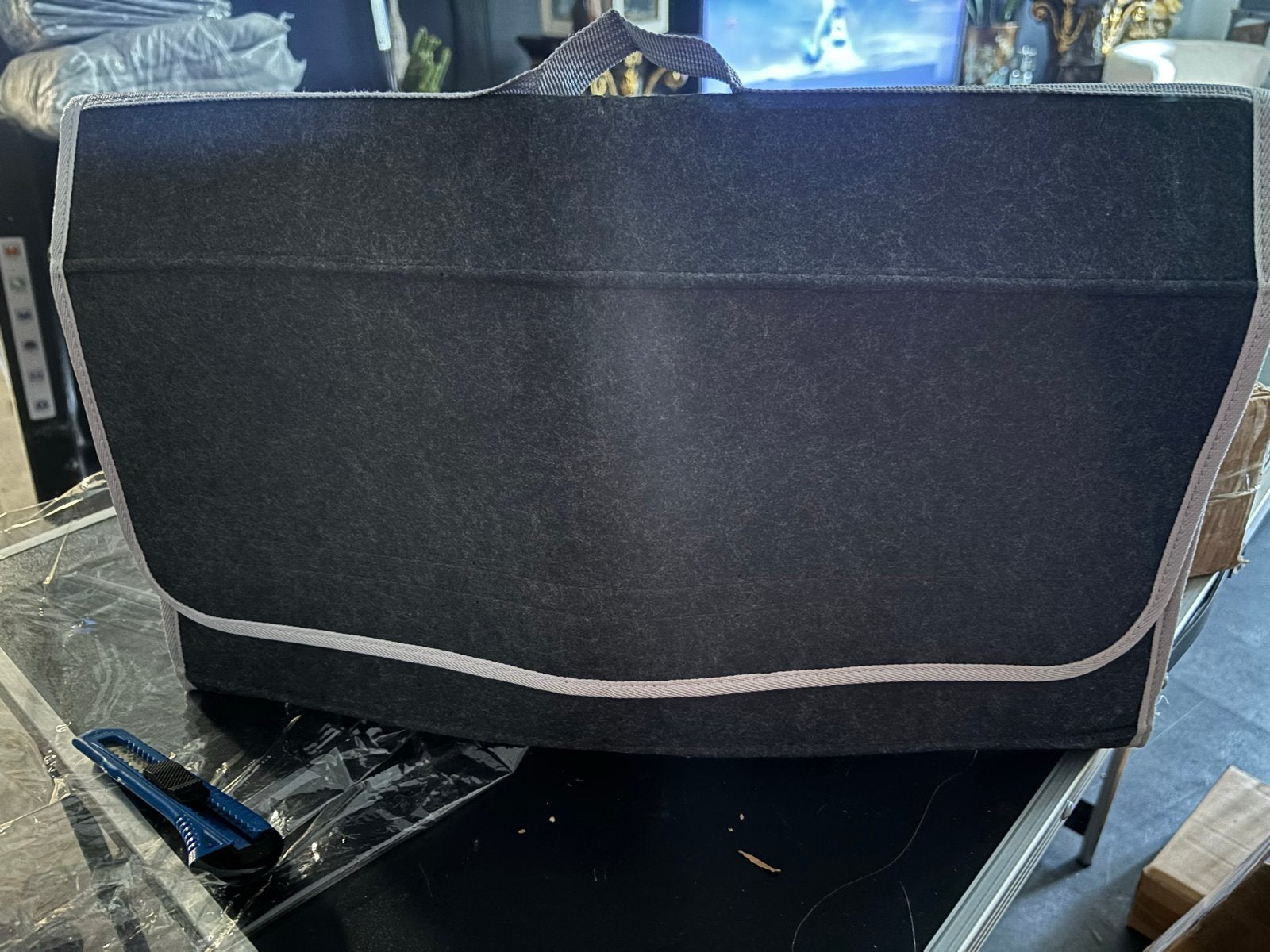Nieuw Opvouwbare Kofferbak Organizer Vilt - Grijs, Auto diversen, Ophalen of Verzenden, Nieuw