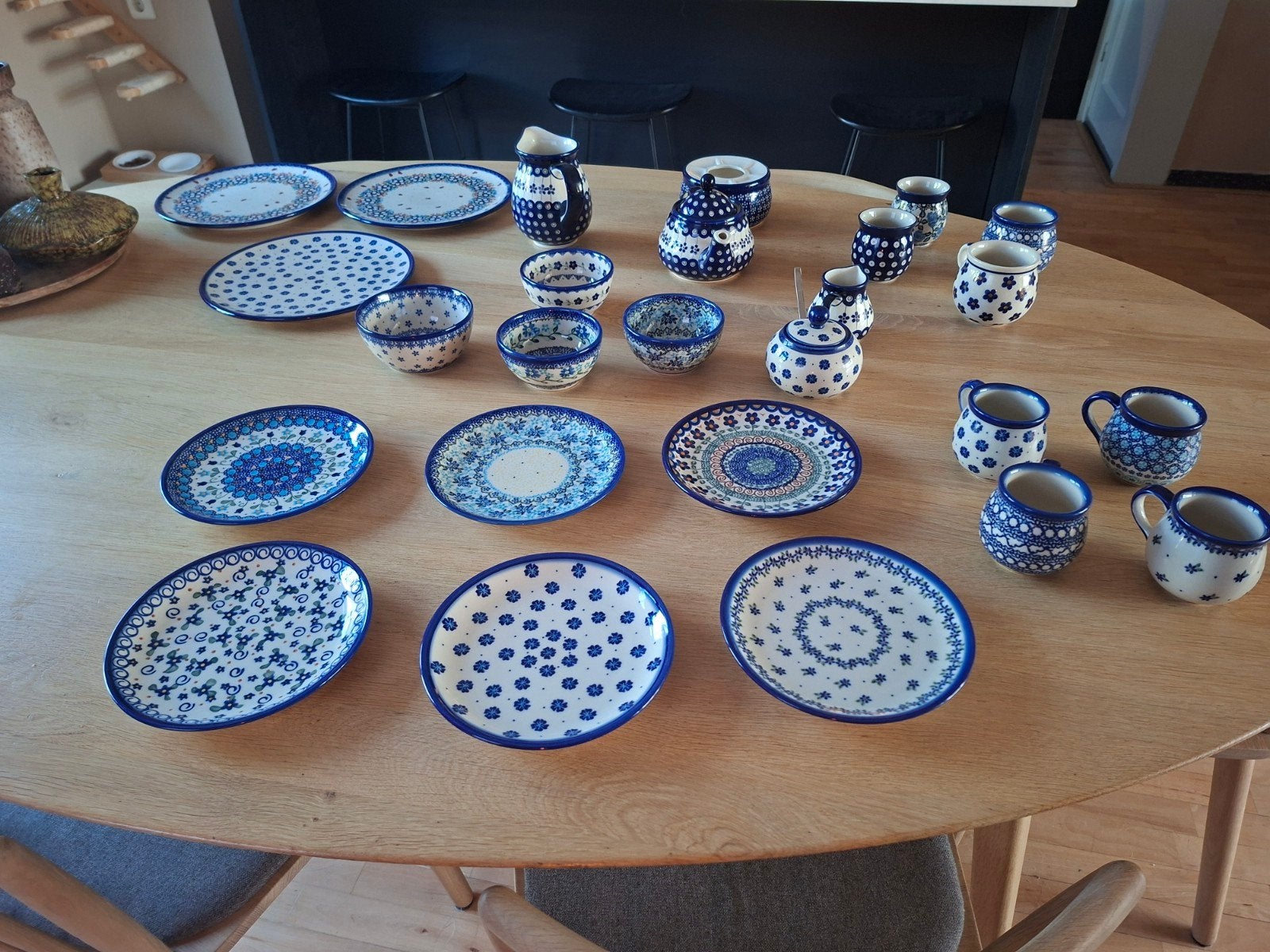 Bunzlau, prachtig Pools Servies - Handgemaakt Keramiek, Gebruikt, Overige merken, Keramiek, Vintage