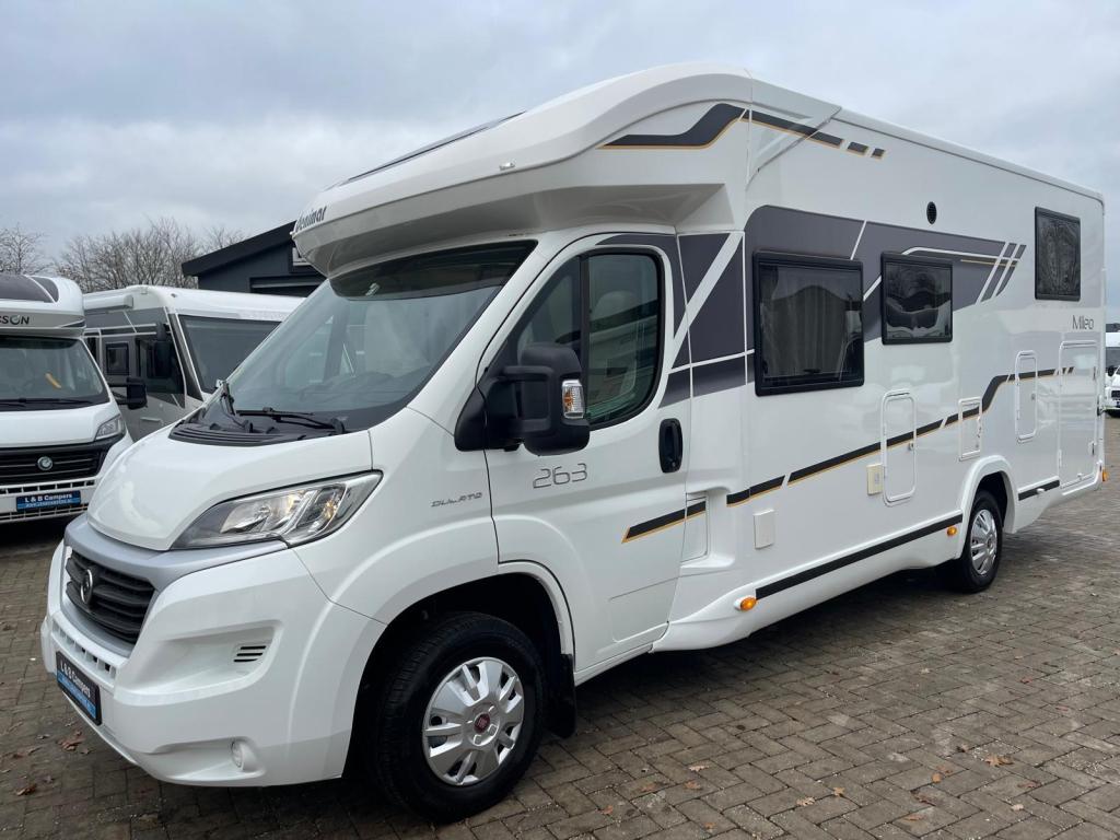 Benimar Mileo 263 Enkele Bedden Hefbed 2018 Euro 6 Airco, Caravans en Kamperen, Campers, Ringverwarming, Fiat, Bedrijf, Half-integraal