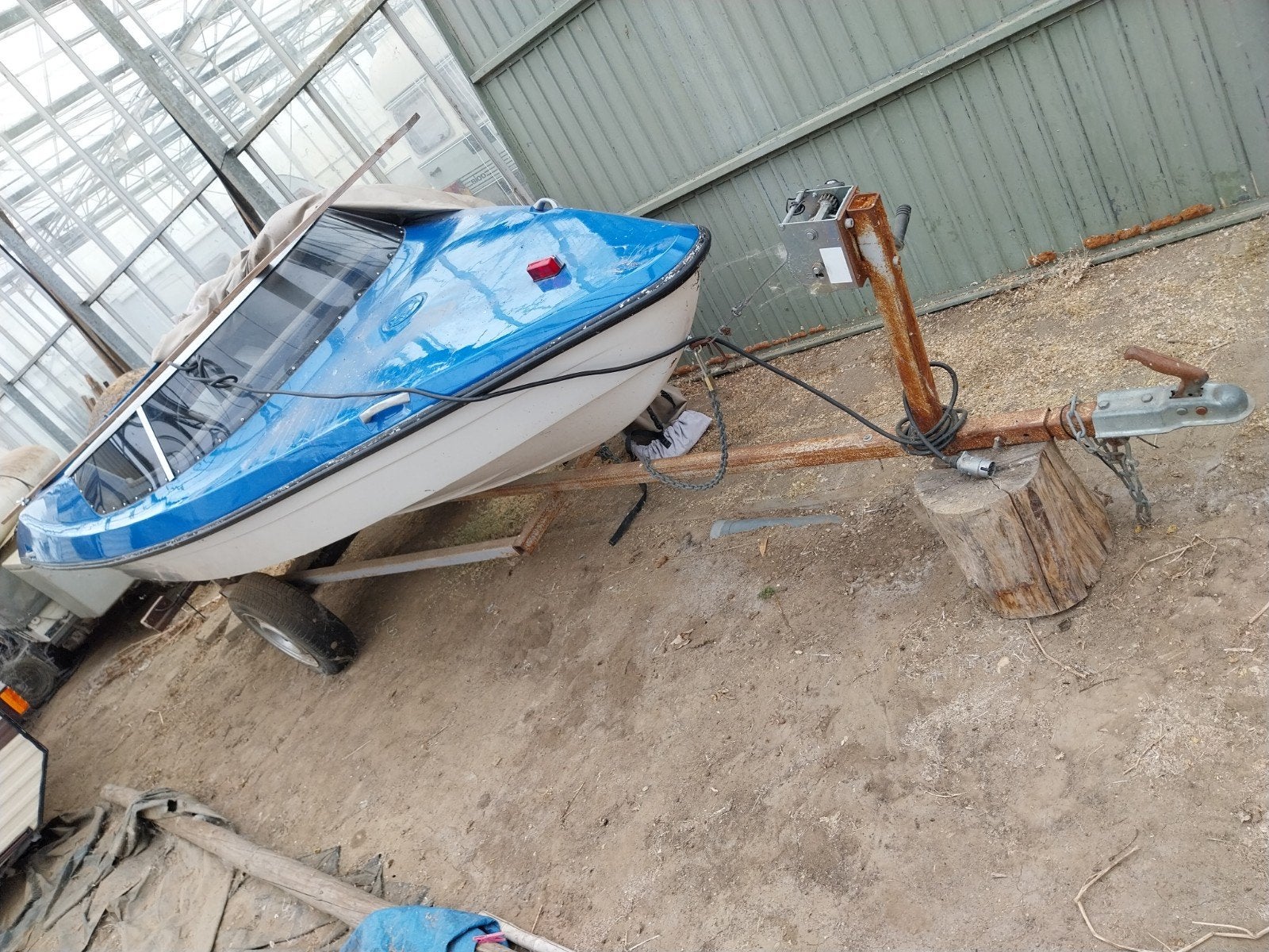 Spitfire speedboot met trailer - opknapper (geen motor), Ophalen, Gebruikt