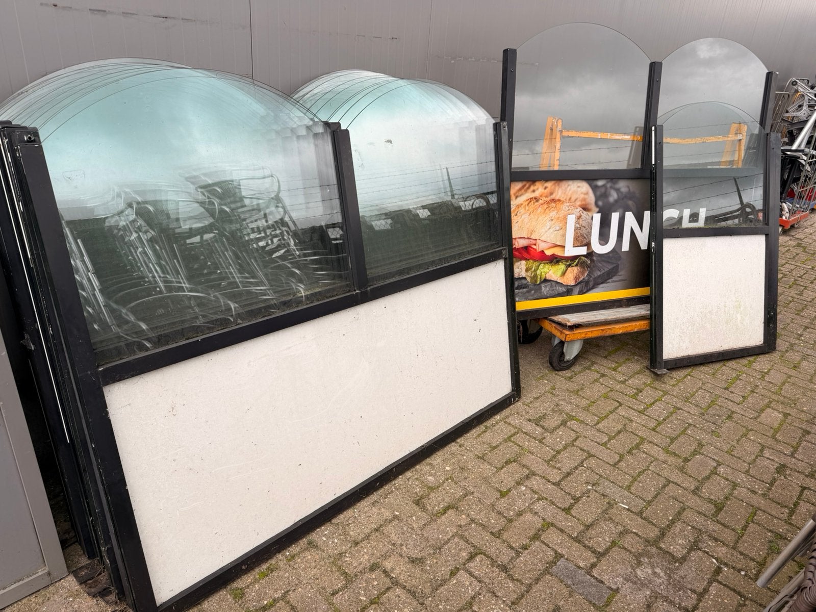 Aluminium terrasschermen terras schotten schermen 22 meter, Gebruikt, Aluminium, Ophalen of Verzenden, 200 cm of meer