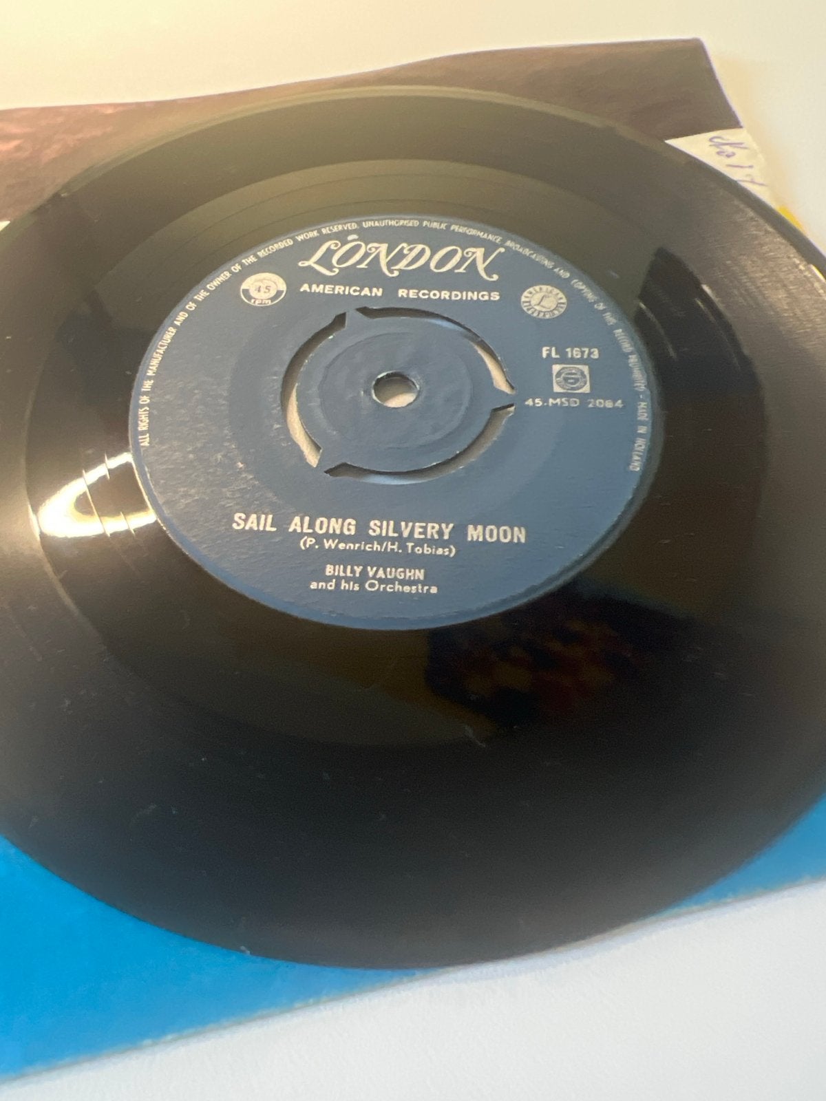 Billy Vaughn and his Orchestra - Sail Along Silvery Moon, Gebruikt, 7 inch, Ophalen of Verzenden, Pop