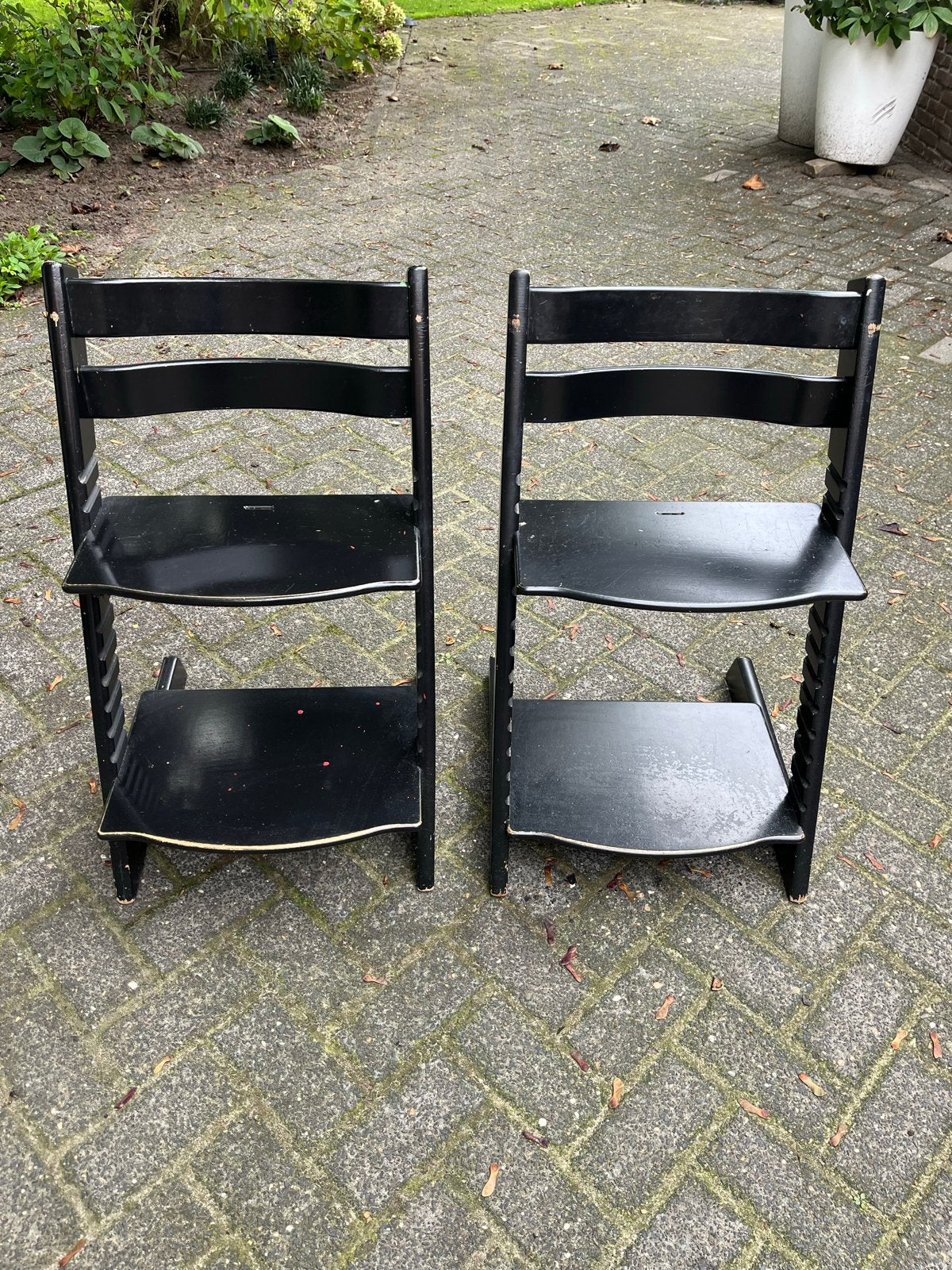 Stokke Tripp Trapp meegroeistoelen (2 stuks), Ophalen, Gebruikt, Meegroeistoel
