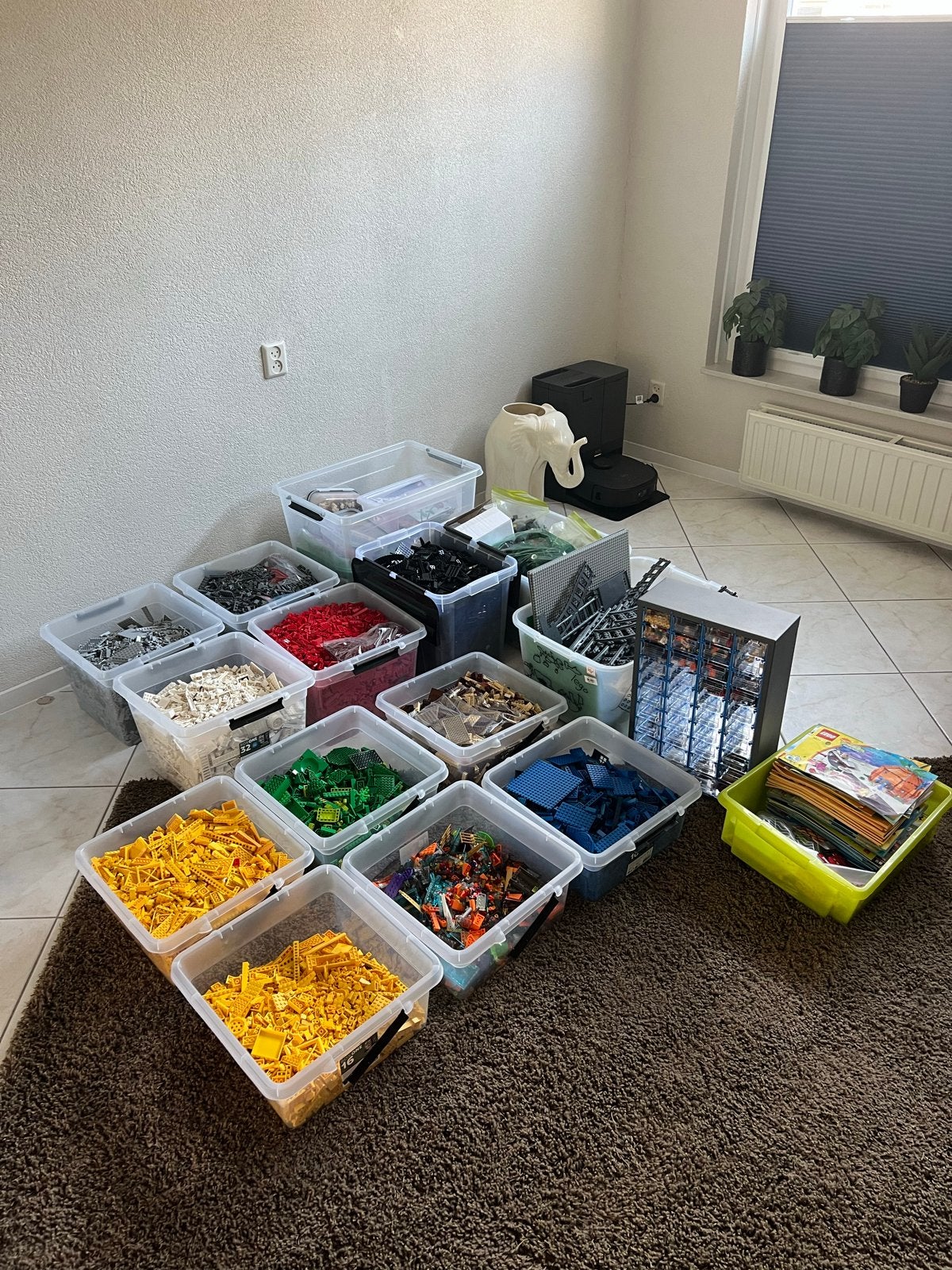 +/- 68 kg Grote partij LEGO - veel Lego, Ophalen, Gebruikt, Losse stenen, Lego