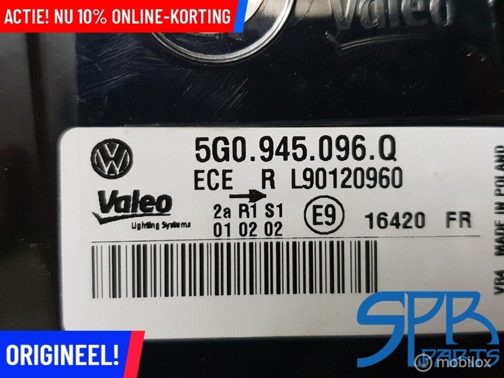 GOLF 7 VII FACELIFT 7.5 Achterlicht rechts buiten 5G0945096Q, VOLKSWAGEN, Volkswagen, Nieuw, Ophalen of Verzenden