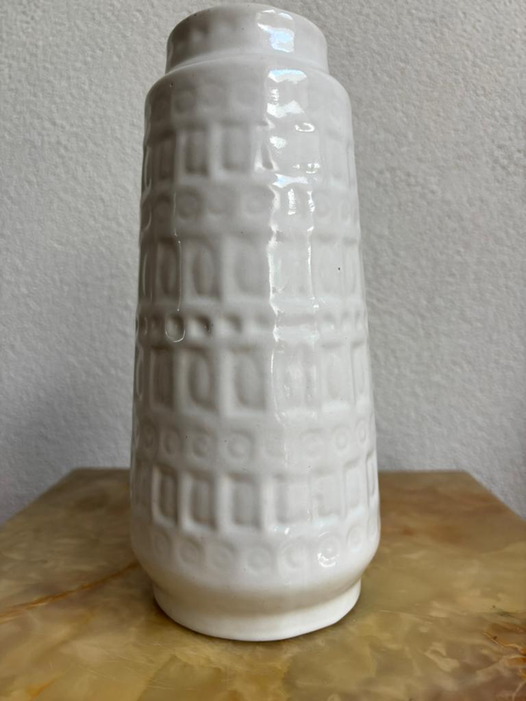 West-Germany vaas Scheurich Keramik ‘ Inka’ 22 cm, Ophalen of Verzenden