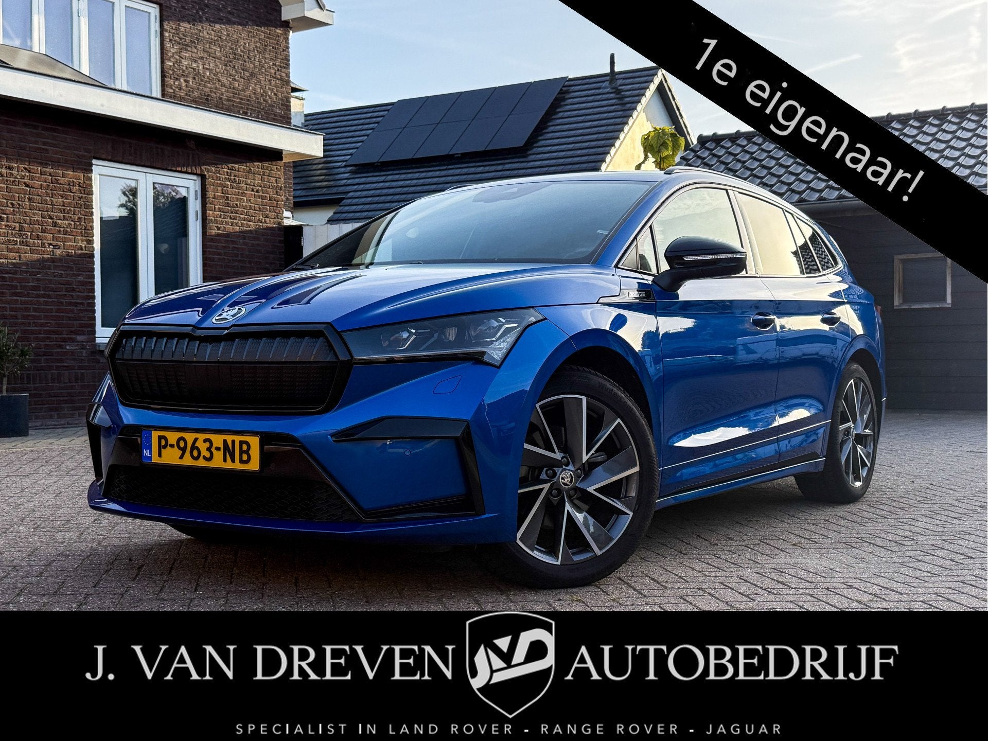 Skoda Enyaq iV 60 Sportline - Cruise, Stoelverw., Achteruitr, Auto's, Automaat, Achterwielaandrijving, Gebruikt, 110 €/maand