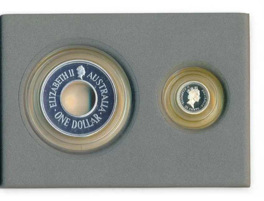 Australië 1990 Zilveren Holey Dollar and the Dump (999)