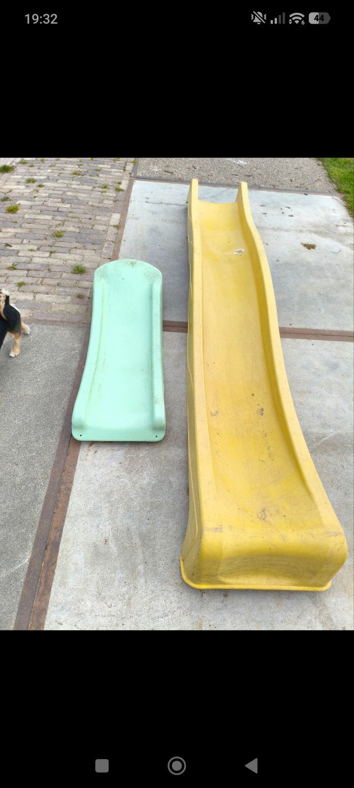 2 glijbanen, Ophalen, Gebruikt, Glijbaan
