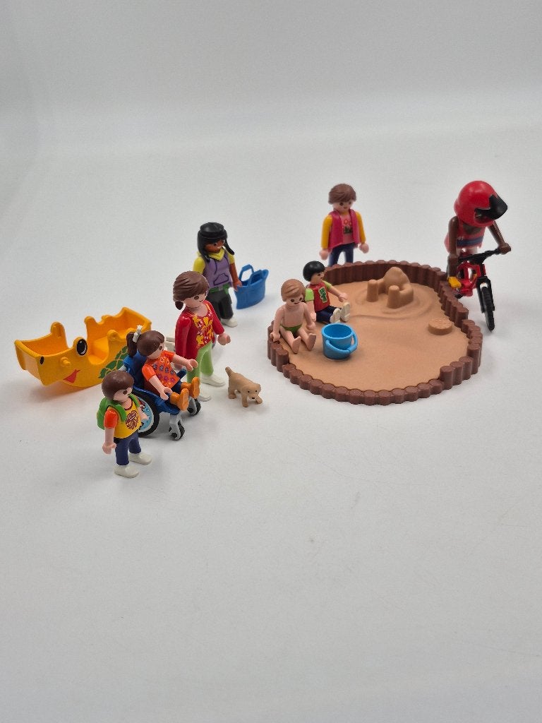 playmobil zandbak met speeltuin, Gebruikt, Losse onderdelen, Overige typen, Ophalen of Verzenden