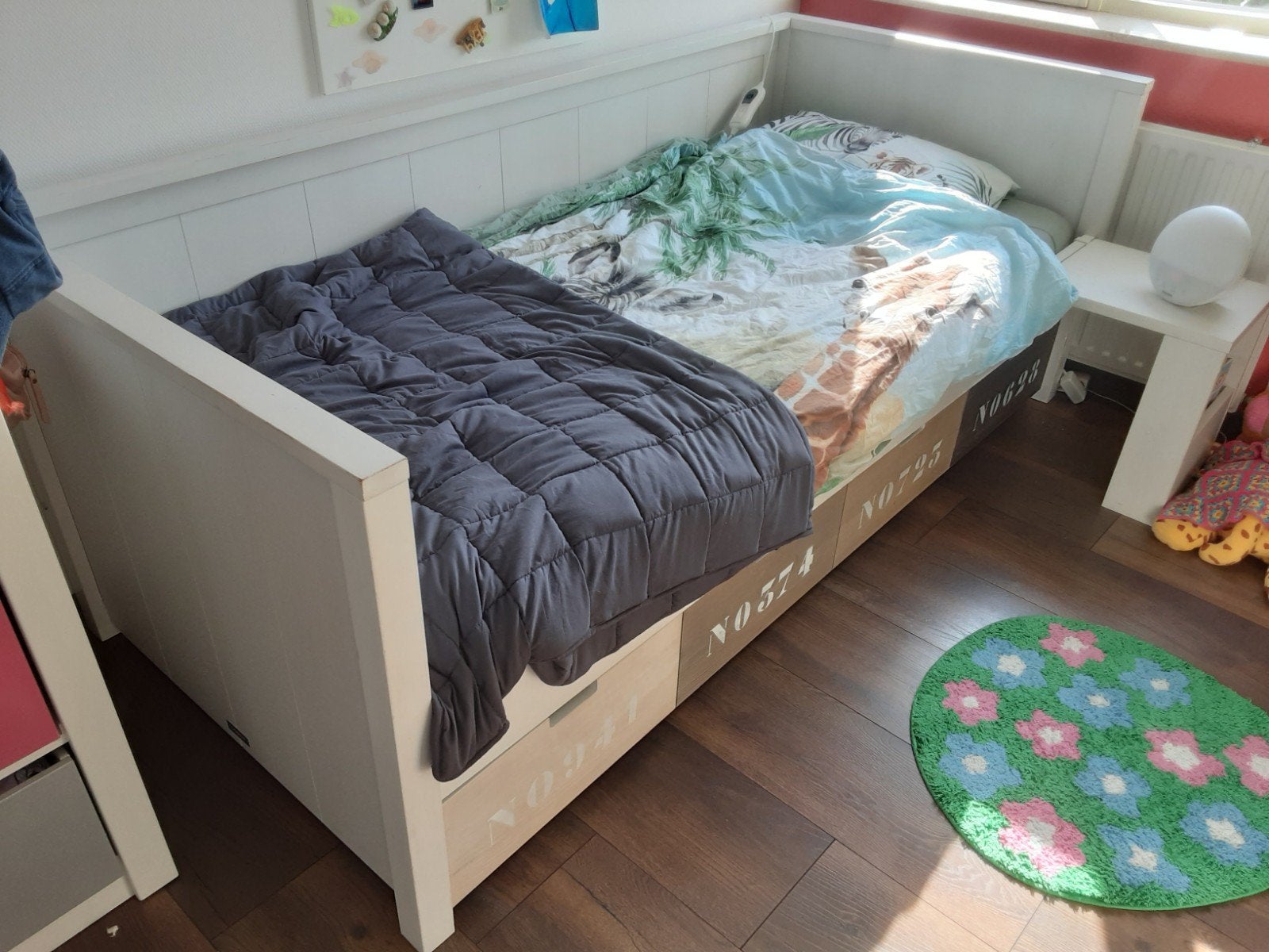 Te koop: Bopita kinderbed met extra slaapplaats onder bed, Huis en Inrichting, Ophalen, Gebruikt, 90 cm, Eenpersoons