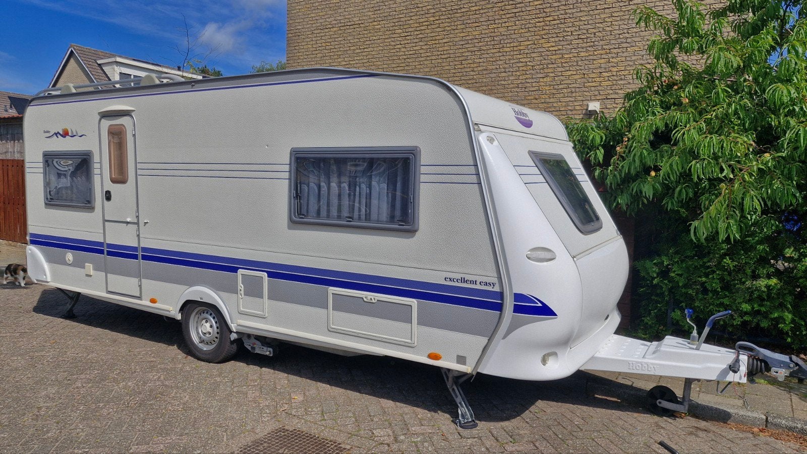 Hobby 540 UL + mover + 2 fietsdragers + lucht tenten!, Rondzit, Hobby, Stabilisator, Particulier