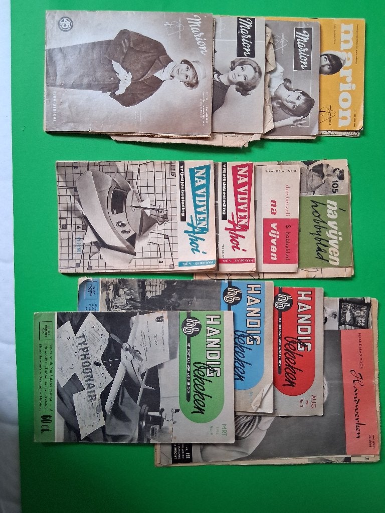 Handwerkbladen jaren 50/60, Ophalen of Verzenden, Gebruikt